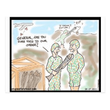 Pop Gun General Postcard
