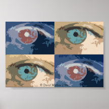 Popart Eyes Poster