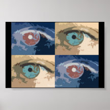 Popart Eyes Poster