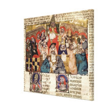 Pope Boniface VIII  presiding over a Canvas Print
