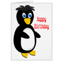 Popeyed Penguin Birthday Cards