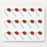Poppies field mouse pads
