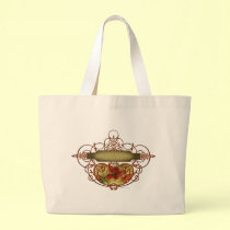 Poppy Scroll Banner bags