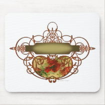 Poppy Scroll Banner mousepads