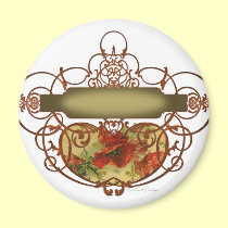 Poppy Scroll Banner magnets