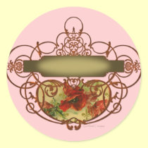 Poppy Scroll Banner stickers