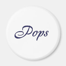 Pops Grandfather Products Refrigerator Magnets