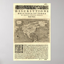 Porcacchi North America Print