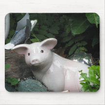 Porcelain Pig Mousepad