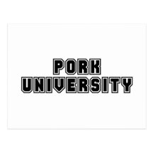 Pork University Postcard