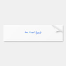 Port Royal Beach Florida Classic Design Bumper Stickers