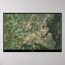 Portland, Maine satellite poster