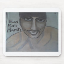 Portrait #2 of Evan in Chalk Mouse Pad