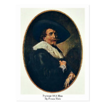 Portrait Of A Man. By Frans Hals Post Cards