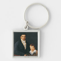 Portrait of a Member of the Barbet Family Key Chains
