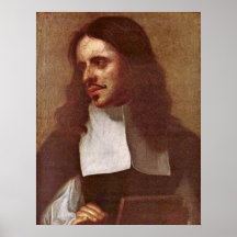 Portrait of a miniature painter by Karel �kreta Print