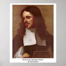 Portrait Of A Miniature Painter By Skreta Karel Print
