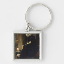 Portrait of a Nobleman and his Child Key Chains