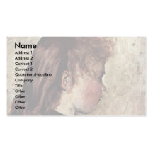 Portrait Of A Peasant Girl In Profile Business Cards