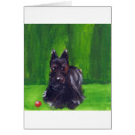 Portrait of a Scottish Terrier Card