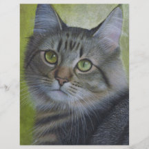 Portrait Of A Tabby Flyer Design