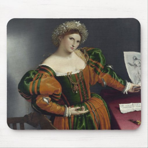 Portrait of a Woman Inspired by Lucretia Mousepad