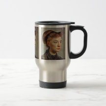 Portrait Of A Young Woman By Edgar Degas Coffee Mugs