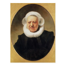 Portrait of Aechje Claesdar, 1634 Postcard