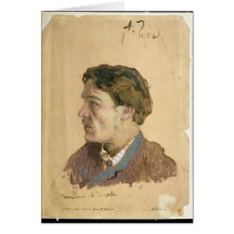 Portrait of Anton Chekhov Greeting Cards