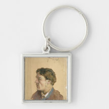 Portrait of Anton Chekhov Key Chain