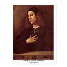 Portrait Of Antonio Broccardo By Giorgione Postcard