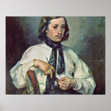 Portrait of Armand Ono,by Millet Jean-Francois Posters