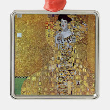 Portrait of Block-Bauer 2 by Gustav Klimt Christmas Ornament