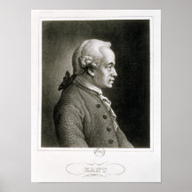 Portrait of Emmanuel Kant , German philosopher Posters