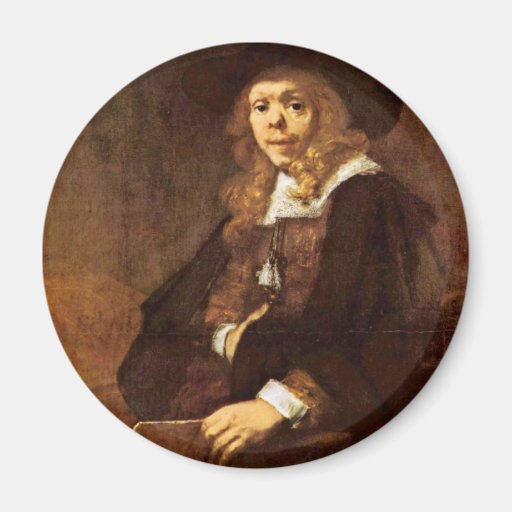 Portrait Of Gerard De Lairesse By Rembrand Refrigerator Magnets