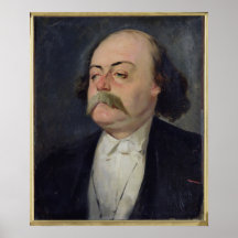 Portrait of Gustave Flaubert  1868-81 Poster
