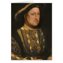 Portrait of Henry VIII  c.1536 Greeting Cards