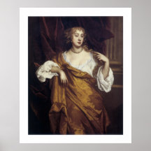 Portrait of Hon. Mary Wharton Posters