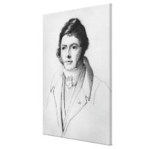 Portrait of Jean-Francois Champollion , 1830 Canvas Print