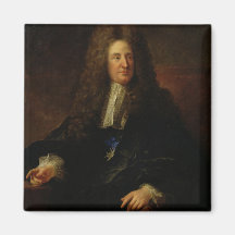 Portrait of Jules Hardouin Mansart Fridge Magnet