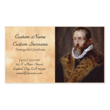 Portrait of Justus Lipsius Paul Peter Rubens Business Cards
