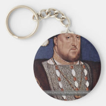 Portrait Of King Henry Viii Of England Key Chains