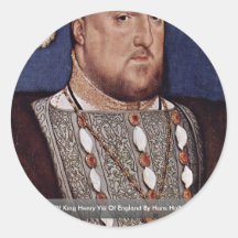 Portrait Of King Henry Viii Of England Stickers