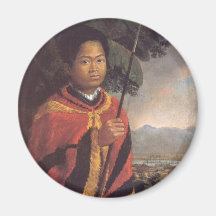 Portrait of King Kamehameha III of Hawaii Refrigerator Magnets