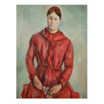 Portrait of Madame Cezanne postcards