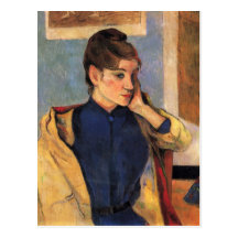 Portrait of Madeline bernard - Paul Gauguin Postcards