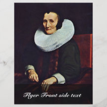 Portrait Of Margaretha De Geer, Wife Of Jacob Trip Custom Flyer