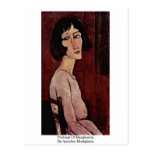 Portrait Of Margherita By Amedeo Modigliani Postcard