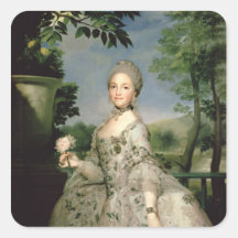 Portrait of Marie-Louise of Bourbon Stickers