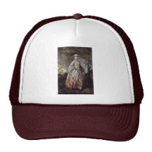 Portrait Of Mary Countess Howe By Thomas Gainsboro Mesh Hat